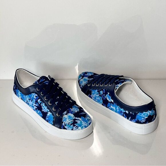 Isaac Mizrahi Live! Floral Printed Sneakers - Picture 4 of 7